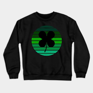 Irish Clover St Patricks Sunset Crewneck Sweatshirt